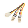 Astrotek Fan Power Cable 20cm - 2x3pin Male to 3 pins Female