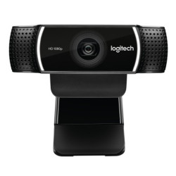 Logitech Webcam HD Pro C922, USB, Monitor Clip, Mini Tripod, H.264,  Stereo Audio.