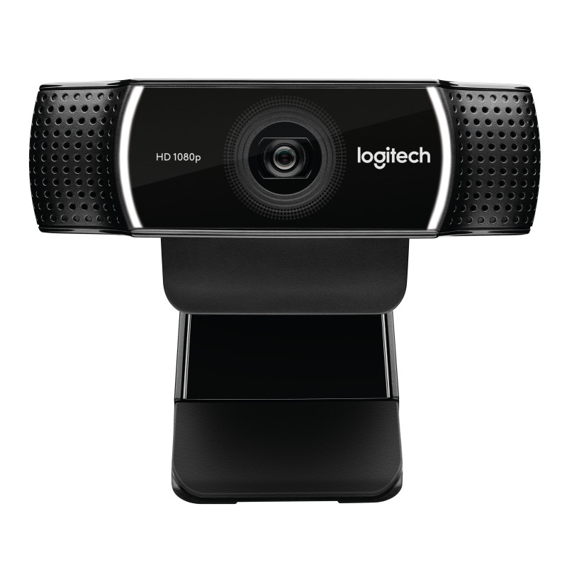 Logitech Webcam HD Pro C922, USB, Monitor Clip, Mini Tripod, H.264,  Stereo Audio.