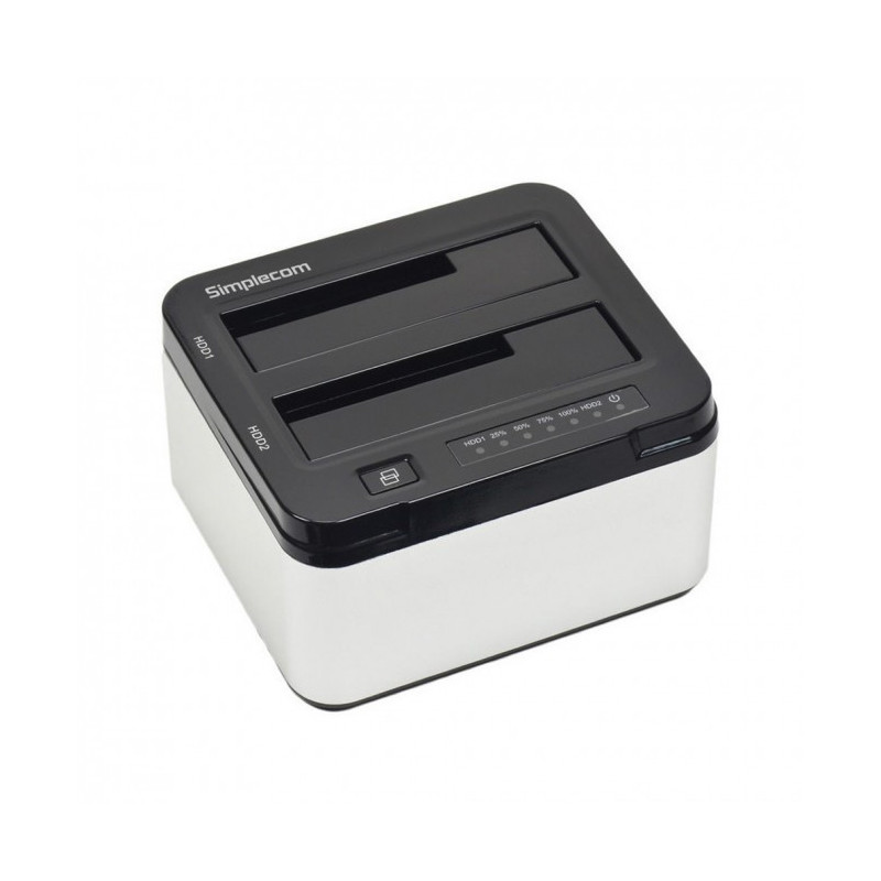 Simplecom SD322 Dual Bay USB 3.0 Aluminium Docking for 2.5/3.5 Silver