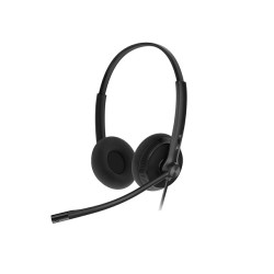 Yealink YHS34 Lite Dual Wideband Noise-Canceling Headset, Binaural Ear, RJ9, QD Cord, Foamy Ear Cushion, Hearing Protection
