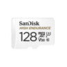 SanDisk High Endurance MicroSDxc Card - Sqqnr 128G - Uhs I - C10 - U3 - V30 - 100Mb/S R - 40Mb/S W - Sd Adaptor - 2Y