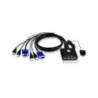 Aten 2 Port USB VGA Cable KVM Switch