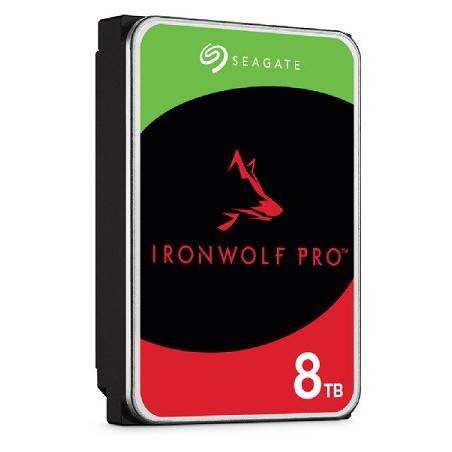 Seagate Ironwolf Pro - NAS - 3.5in HDD - 8TB - Sata 6GB/S - 7200Rpm - 256Mb Cache - 5 Years Or 2M Hours Mtbf Warranty