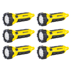 Dorcy D2510 Waterproof Flash light Retail Box of 6 Torch