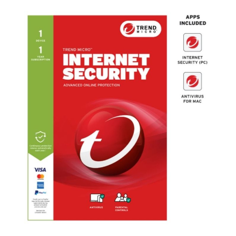 TM Internet Security (1 Device) 1yr AR