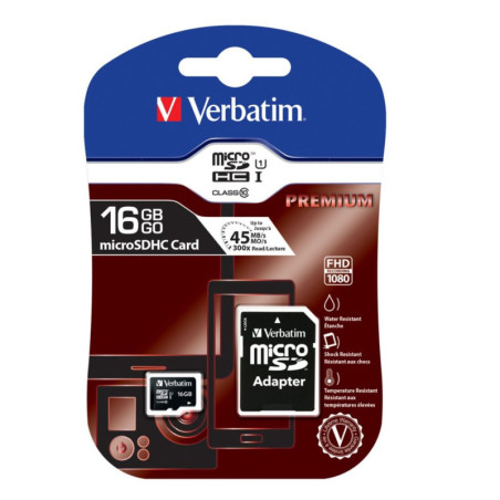 Verbatim Micro SDHC 16GB (Class 10) with
