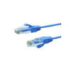 1.5m CAT6A THIN U/UTP LSZH 28 AWG RJ45 Network Cable | 50 Pack Blue