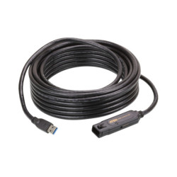 Aten | UE3310 | USB 3.1 Gen 1 10m Extender Cable with AC Adapter, support 5Gbps data-rate, daisy-chain up to 50m, unique locker 