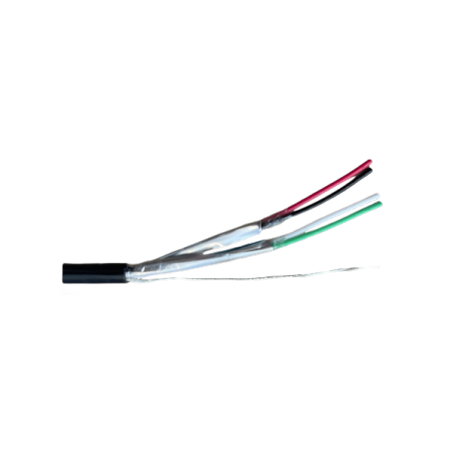 2 Pair 7/0.25 Individual Screened Gel Filled Data Cable | 300m Black 
