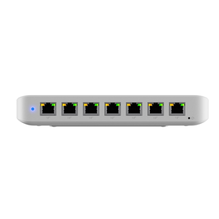 Ubiquiti | USW-Ultra | 42W Compact 8 Port Layer 2 GbE PoE Switch, Versatile Mounting, 7 GbE PoE+ Output, 1 GbE Port,  ** PSU not