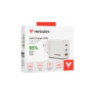 VERBATIM GAN CHARGER 3 PORT 65W USB A/C