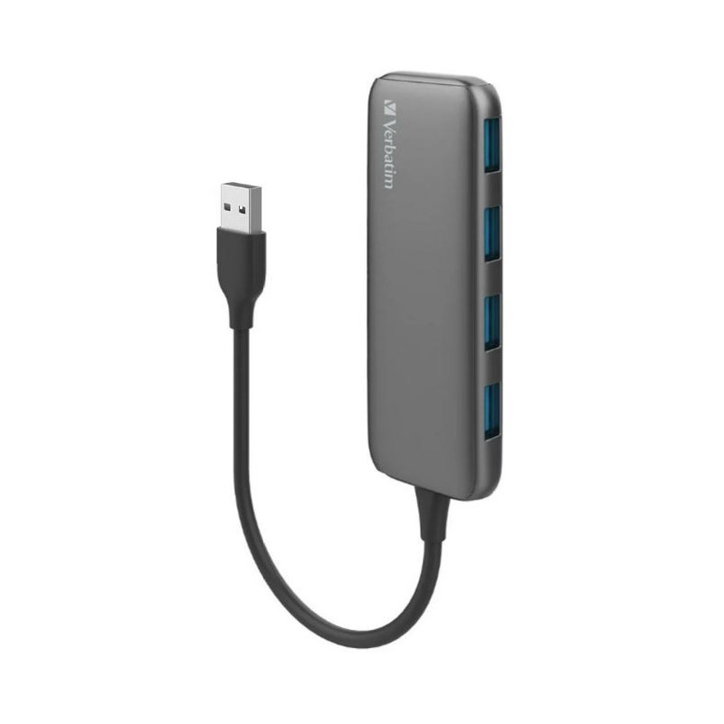 USB A 3.0 HUB WITH 4X USB A 3.0 - GREY