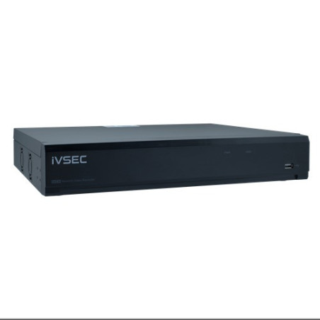 IVSEC NR6644EX NVR, 64 CHANNELS, 2 GIGABIT PORTS, 4 BAYS, H265, 4K HDMI, ADV IVSNR6644EX