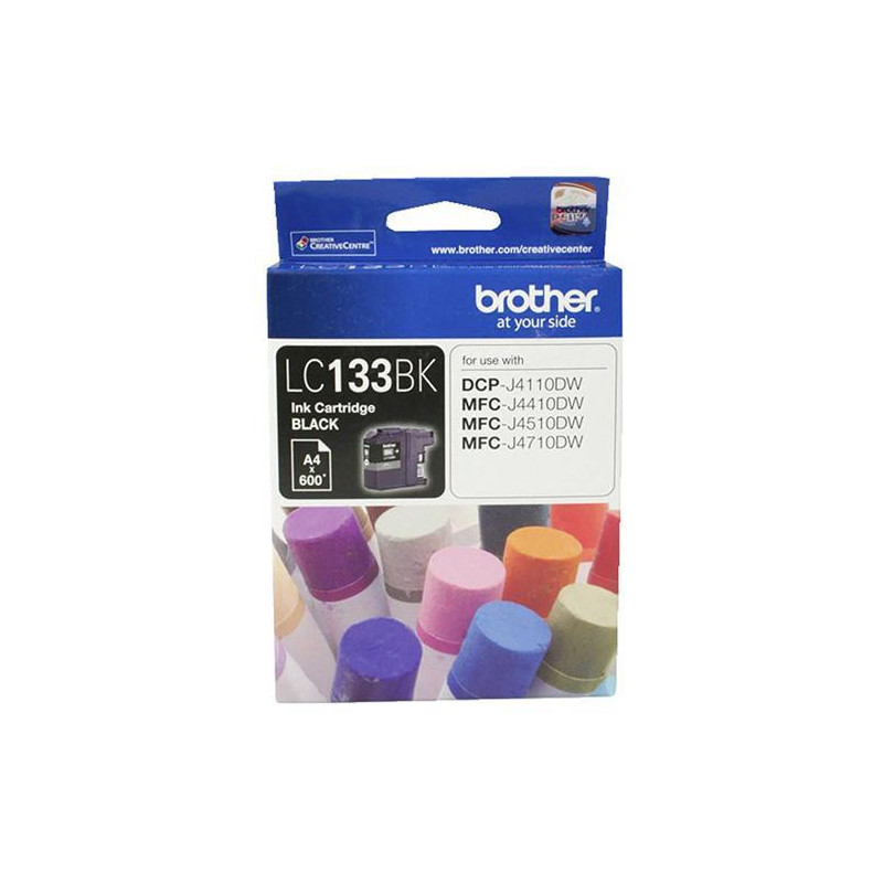 Brother LC-133BK Black Ink Cartridge - MFC-J6520DW/J6720DW/J6920DW and DCP-J4110DW/MFC-J4410DW/J4510DW/J4710DW and DCP-J152W/J17