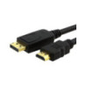 Astrotek DisplayPort DP to HDMI Adapter Converter Cable 1m - Male to Male 1080P Gold-Plated for PC/Laptop to HDTVs Projectors Di