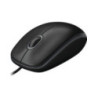 Logitech B100 Optical USB Mouse 800dpi for PC Laptop Mac Tux Full Size Comfort smooth mover 3yr wty