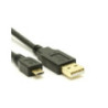8Ware USB 2.0 Cable 2m A to Micro-USB B Male to Male Black