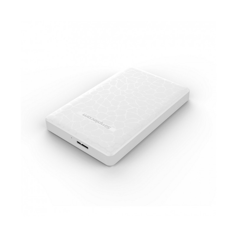 Simplecom SE101 Compact Tool-Free 2.5'' SATA to USB 3.0 HDD/SSD Enclosure White