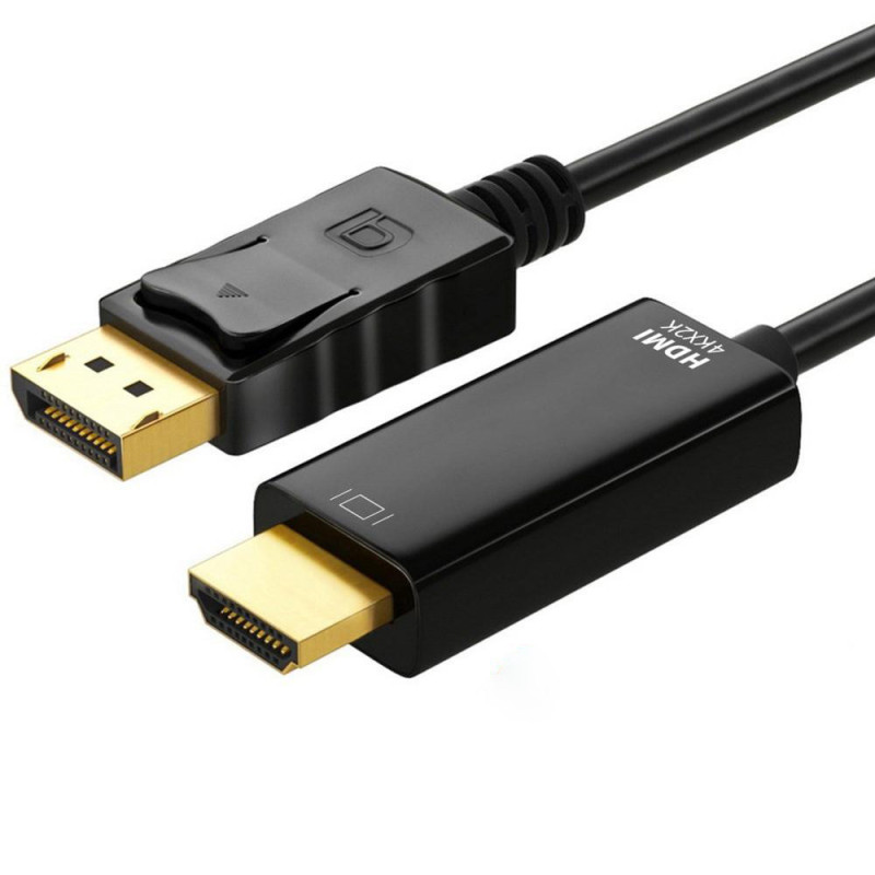 Astrotek 2m DisplayPort DP to HDMI Cable Converter Adapter - Male to Male 4K Resolution For Laptop PC to Monitor Projector HDTV 