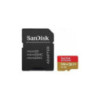 SanDisk Extreme microSDXC, SQXAA 128GB, V30, U3, C10, A2, UHS-I, 190MB/s R, 90MB/s W, 4x6, SD adaptor, Lifetime Limited, Action 
