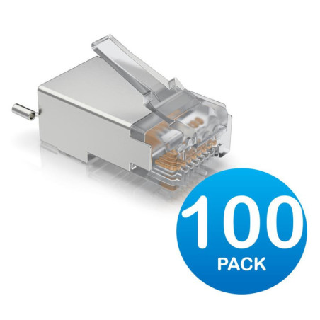 Ubiquiti UISP Surge Protection Connector SHD, 100 Pack, Sheilded Cable RJ45 Connector, Replaces TC-Con, 2Yr Warr