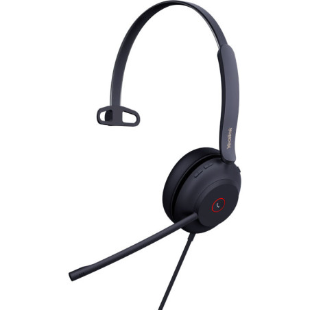 Yealink UH37 Mono USB Wired Headset, UC, USB-C, 35mm Speaker, Busylight, Leather Ear Cushion,HD Audio, 2Mic Noise Killer, Micros