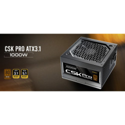 Antec CSK1000 PRO Sem-Modular ATX 3.1, PCI-E 5.1  for 4090 & 7900 High Quality Japanese Capacitors, Ultimate performance and rel
