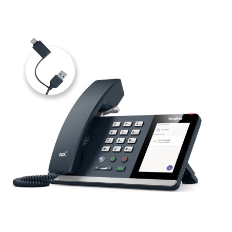 Yealink MP45 USB Teams Phone Desk Corded Phones for Work, Certified by Microsoft Teams Skype for Business System, Powered by Com