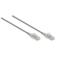 0.5M Slim CAT6 UTP Patch Cable LSZH in Red