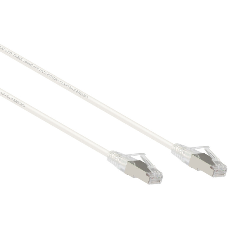 2.5M Slim CAT6 UTP Patch Cable LSZH in Yellow