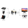 1M MTRJ-LC OM1 Multimode Duplex Fibre Optic Cable