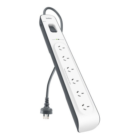 Belkin 6 Outlet Surge Protector with 2m Cord (BSV603AU2M)