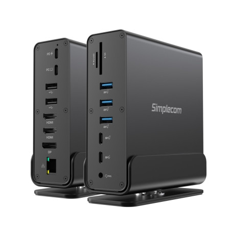 15-in-1 USB-C Type-C 4K Triple Display MST Docking Station with Dual HDMI DP