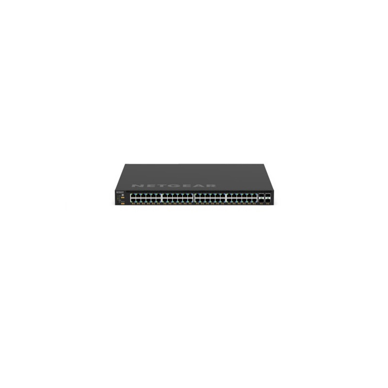 NETGEAR M4350-48G4XF 52-port Layer 3 Stackable Fully Managed Switch with 48 x 1G POE+ & 4 x 10GBASE-X SFP+, ProSAFE Lifetime War