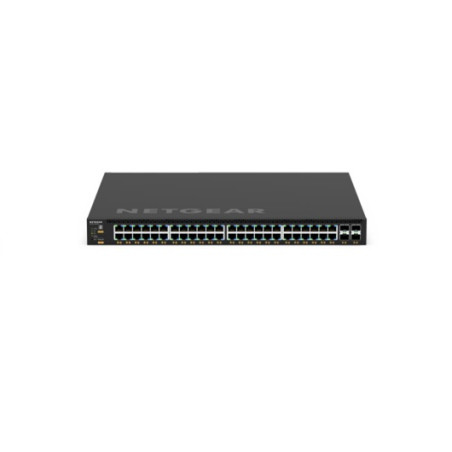 NETGEAR M4350-48G4XF 52-port Layer 3 Stackable Fully Managed Switch with 48 x 1G POE+ & 4 x 10GBASE-X SFP+, ProSAFE Lifetime War