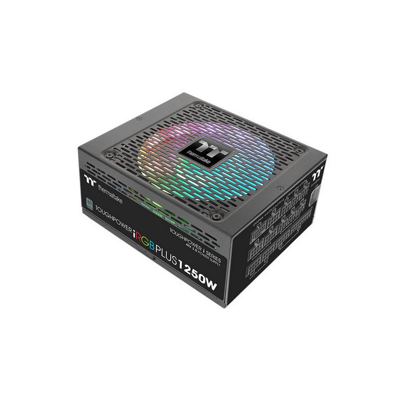 ATX PSU: Toughpower iRGB PLUS 1250W Titanium 80Plus Titanium, ATX 3.0 & PCIe 5.0 Compatible, Fully-Modular, 140mm RGB Fan, 2x CP
