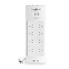 PowerShield PSZ8U2 ZapGuard 8 Way Power Surge Filter Board, USB A / C  Connectors, Wide Spaced Sockets, Wall Mountable,$60,000 C