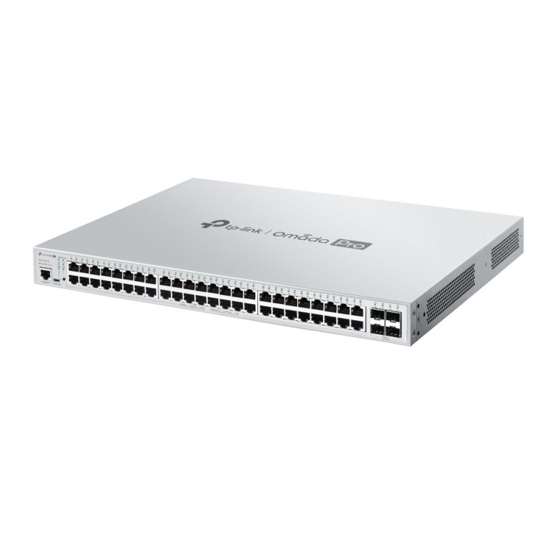 TP-LINK OMADA PRO 48-PORT MANAGED 10G L2+ SWITCH, POE+(48), SFP(4), 1U, 5YR
