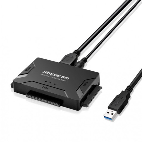 Simplecom SA492 USB 3.0 to 2.5in - 3.5in - 5.25in SATA IDE Adapter with Power Supply