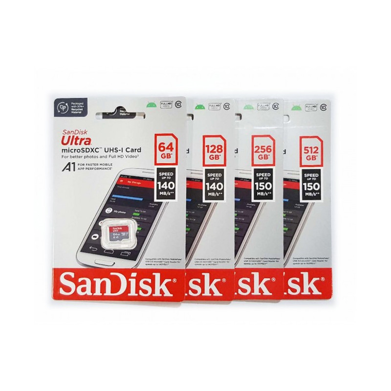 128GB Ultra Micro SDXC UHS-I Card Up to 140MB/s