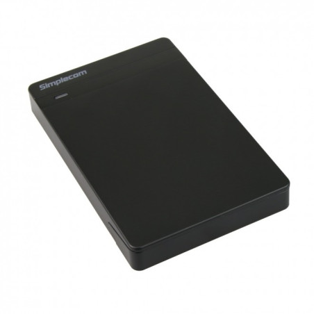 Simplecom SE203 Tool Free 2.5in SATA HDD SSD to USB 3.0 Hard Drive Enclosure - Black Enclosure