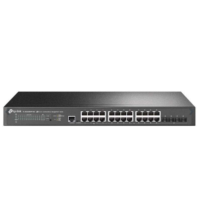TP-LINK OMADA 24-PORT MANAGED GIGABIT L2+ SWITCH, POE+(16), POE++(8), SFP+(4), 5YR