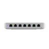 Ultra 60W, Compact 8-port Layer 2 GbE PoE Switch, Versatile Mounting, 7 GbE PoE+ Output ports, 1 GbE Port, Includes PSU, 2Yr War