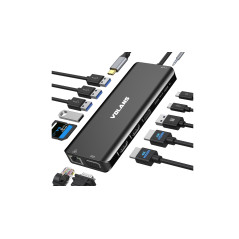 VOL DOC USB-C-ALUM-VL-UCTDMH-S