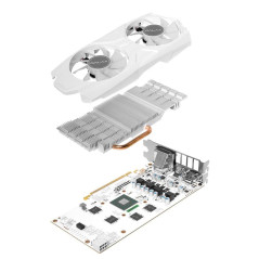 Galax GeForce GTX 1050 Ti EXOC 4GB Graphics Card White