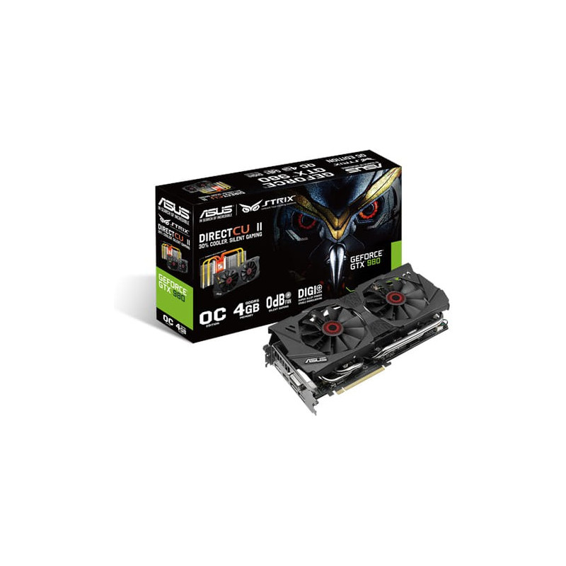 Asus STRIX-GTX980-DC2OC-4GD5 Graphics Card NVIDIA GeForce GTX 980 4 GB GDDR5