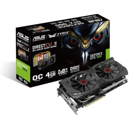 Asus STRIX-GTX980-DC2OC-4GD5 Graphics Card NVIDIA GeForce GTX 980 4 GB GDDR5