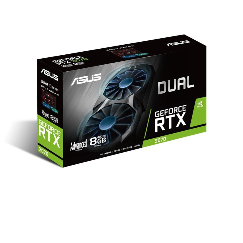 ASUS Dual GeForce RTX 2070 Advanced edition 8GB GDDR6 Graphics Card