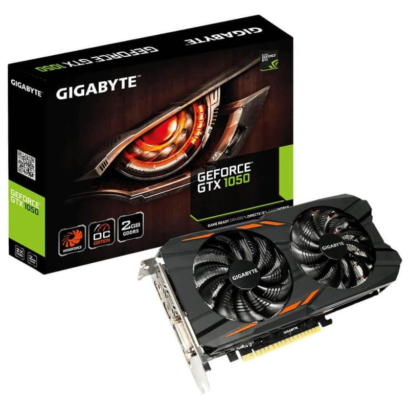 JW Refurbished Gigabyte GeForce GTX 1050 Windforce OC 2G Graphics Card Only